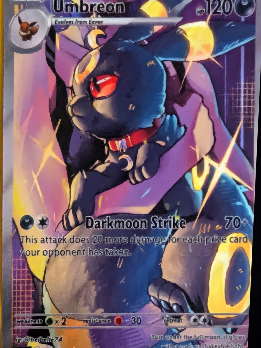 Custom Umbreon Fan Art Card